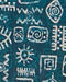 Teal Green Aztec Printed Kurta
